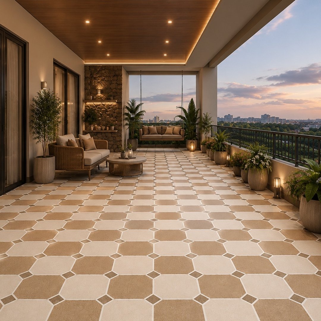 AL 10545 Geometrical Balcony / Terrace - My Home Studio